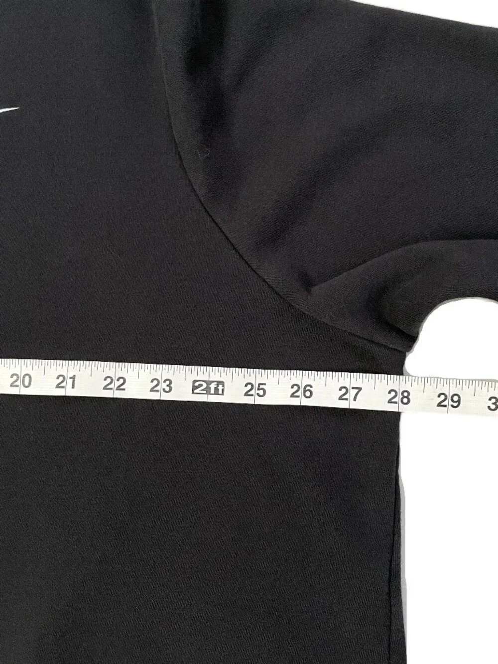 Nike Sweatshirt Women Plus Size 2X Black Embroidered Swoosh Logo Club Fleece